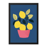 Lemon Wall Art, Citrus Print, Botanical Decor, Kitchen Art, Fruit Illustration, Bright Wall Art, Modern Art Print (138 characters) - Tawshia